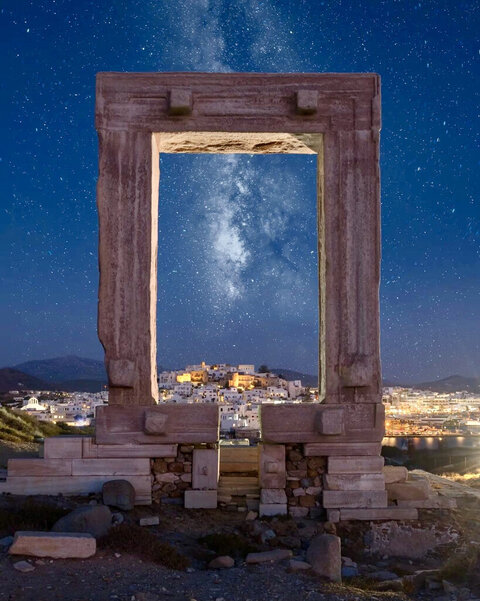 The temple of Apollon in Naxos island, Cyclades, Greece..jpg