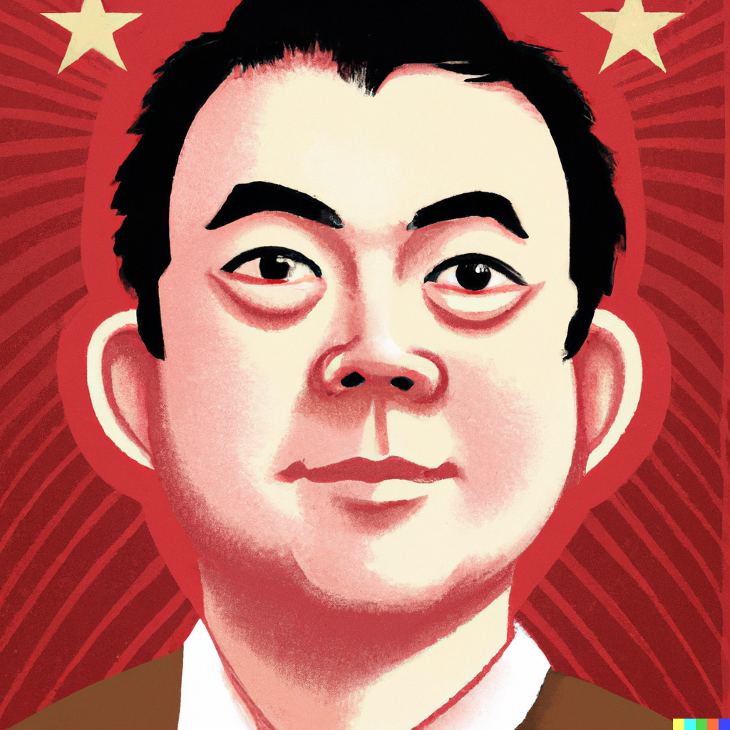 DALL·E 2022-07-27 17.10.37 - seth macfarlane painted in the style of communist chinese propaga...png