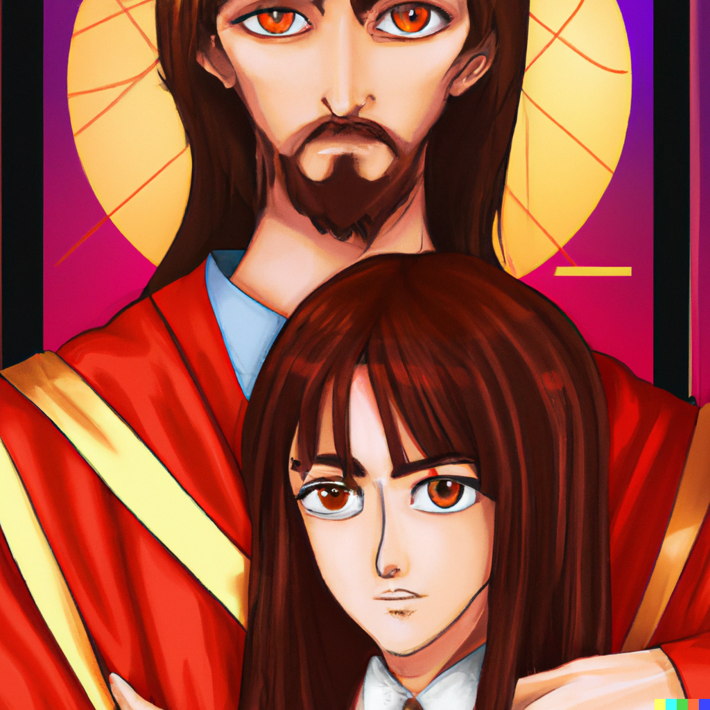 DALL·E 2022-10-05 16.39.27 - Jesus Christ and Asuka Langley Soryu from Evangelion in orthodox ...png