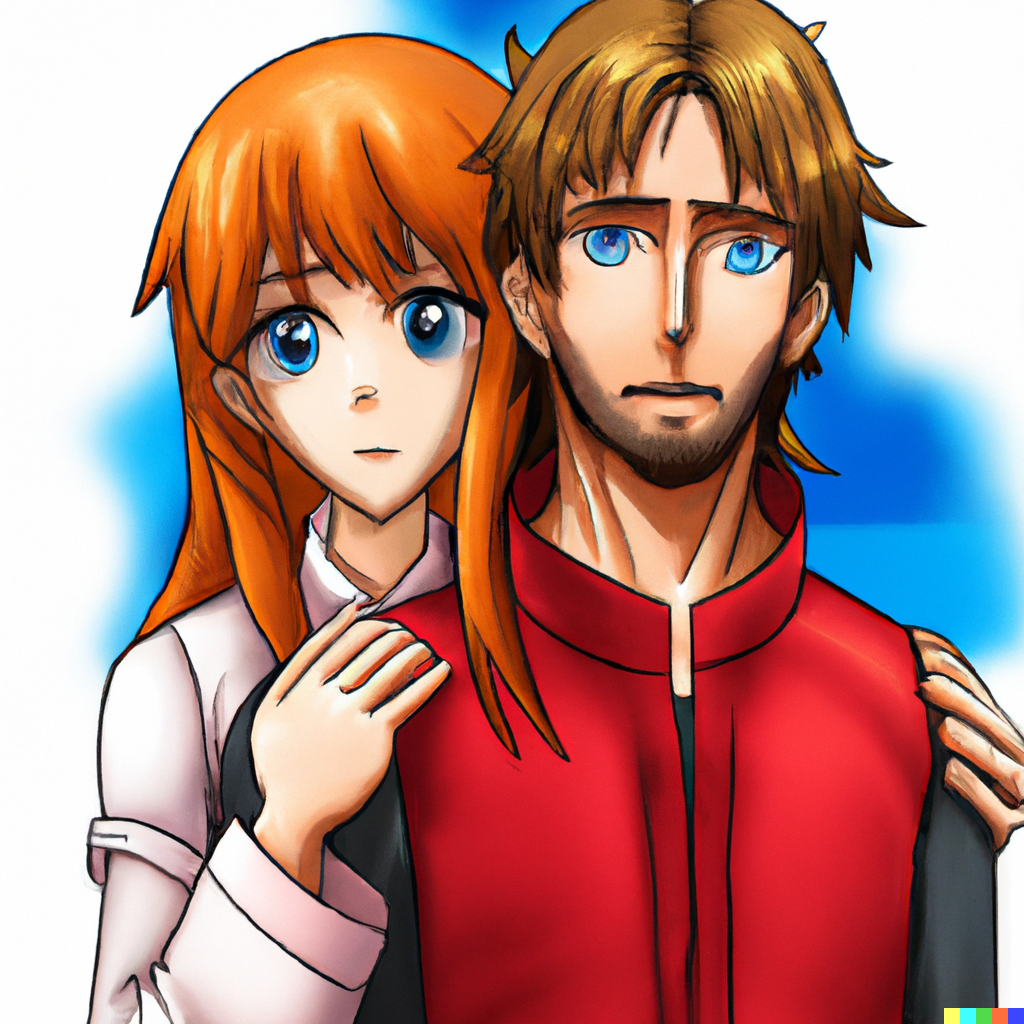 DALL·E 2022-10-05 16.41.16 - Jesus Christ and Asuka Langley Soryu from Evangelion.png